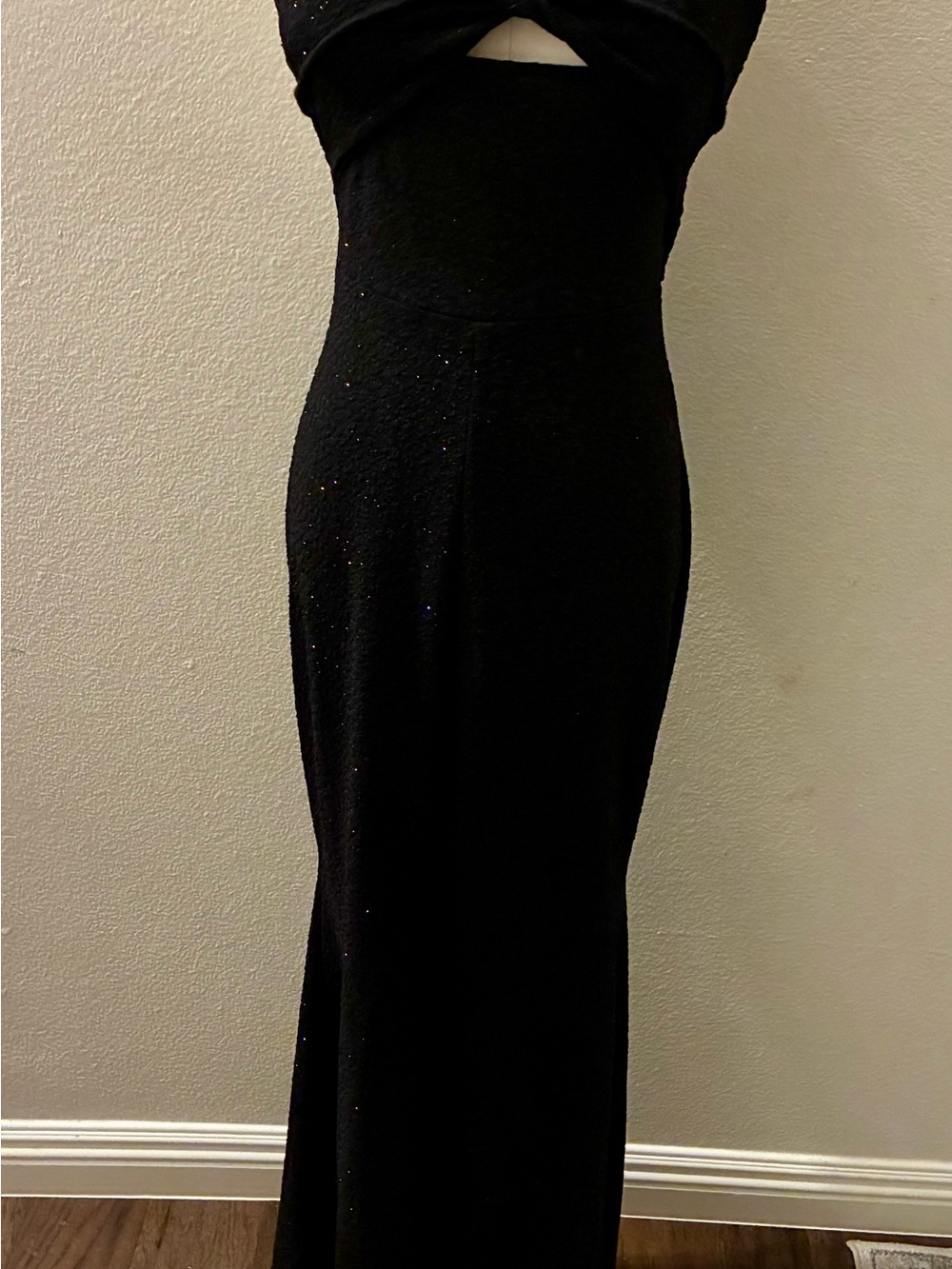Windsor Black Sparkly Evening Formal Gala Homecoming Gown Dress Long Mermaid